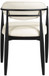 Riccio - Faux Leather Dining Arm Chair (Set of 2) - Black Frame