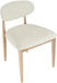 Riccio - Fabric Dining Side Chair (Set of 2) - Natural Frame