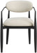 Riccio - Fabric Dining Arm Chair (Set of 2) - Black Frame