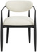 Riccio - Fabric Dining Arm Chair (Set of 2) - Black Frame