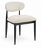 Riccio - Fabric Dining Side Chair (Set of 2) - Black Frame