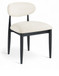 Riccio - Fabric Dining Side Chair (Set of 2) - Black Frame