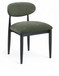 Riccio - Fabric Dining Side Chair (Set of 2) - Black Frame