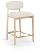 Riccio - Stool - Natural And Gold Frame