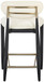 Riccio - Stool - Black And Gold Frame