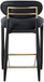Riccio - Stool - Black And Gold Frame