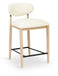 Riccio - Stool - Natural And Black Frame