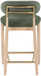 Riccio - Fabric Stool - Natural Frame