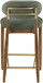 Riccio - Fabric Stool - Walnut Frame