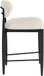 Riccio - Stool - Black Frame