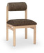 Roundhill - Fabric Dining Chair (Set of 2) - Natural Frame