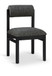 Roundhill - Fabric Dining Chair (Set of 2) - Black Frame