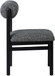 Roundhill - Fabric Dining Chair (Set of 2) - Black Frame