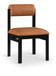 Roundhill - Faux Leather Dining Chair (Set of 2) - Black Frame