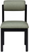 Roundhill - Faux Leather Dining Chair (Set of 2) - Black Frame