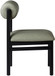 Roundhill - Faux Leather Dining Chair (Set of 2) - Black Frame
