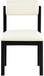 Roundhill - Faux Leather Dining Chair (Set of 2) - Black Frame