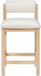 Roundhill - Fabric Counter Stool - Natural Frame