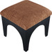 Lawson - Chenille Fabric Ottoman - Black Base