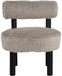 Ambre - Vegan Shearling Fabric Upholstered Accent Chair
