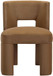 Zuno - Velvet Performance Fabric Upholstered Dining Chair (Set of 2) - Saddle