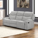 Galya - Motion Loveseat With Console - Light Gray Chenille Galya - Motion Loveseat With Console - Light Gray Chenille
