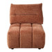 Loanna - Modular - Armless Chair - Coral Red Chenille