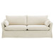 Shane - Sofa With 2 Pillows - Beige Linen
