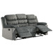 Lesley - Motion Sofa - Gray Corduroy & Velvet