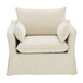 Shane - Chair With 2 Pillows - Beige Linen