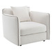 Yolanda - Chair With Pillow - Beige Chenille