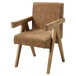 Zoey - Arm Chair (Set of 2) - Chocolate Chenille & Oak
