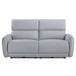 Jeromie - Power Motion Sofa With USB Port - Gray Synthetic Leather
