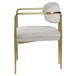 Zayn - Arm Chair (Set of 2) - Beige Chenille & Gold