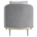 Fernando - Chair With Pillow - Gray Chenille & Champagne