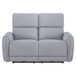 Jeromie - Power Motion Loveseat With USB Port - Gray Synthetic Leather