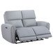 Jeromie - Power Motion Loveseat With USB Port - Gray Synthetic Leather