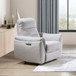 Eastre - Power Motion Recliner With USB Port - Beige Chenille