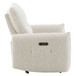 Lalisa - Power Motion Recliner With USB Port - Cream Chenille