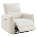 Lalisa - Power Motion Recliner With USB Port - Cream Chenille