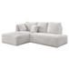 Manya - Sectional Sofa - Ivory Corduroy