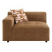Zoey - Modular - RF Arm Chair With Pillow - Chocolate Suede
