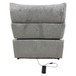 Fullar - Modular Power Motion Armless Recliner - Light Gary Chenille