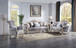 Galelvith - Loveseat With 4 Pillows - Gray Fabric