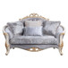 Galelvith - Loveseat With 4 Pillows - Gray Fabric
