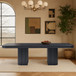 Mohari - Solid Wood And Oak Veneer 112" / 160" Dining Table