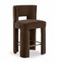 Zuno - Velvet Performance Fabric Upholstered Counter Stool (Set of 2)