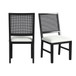 Bahama Breeze - Fabric Dining Chair (Set of 2) - White / Black