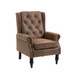 Modern Accent Armchair With Sturdy Wood Legs