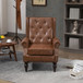 Modern Accent Armchair With Sturdy Wood Legs